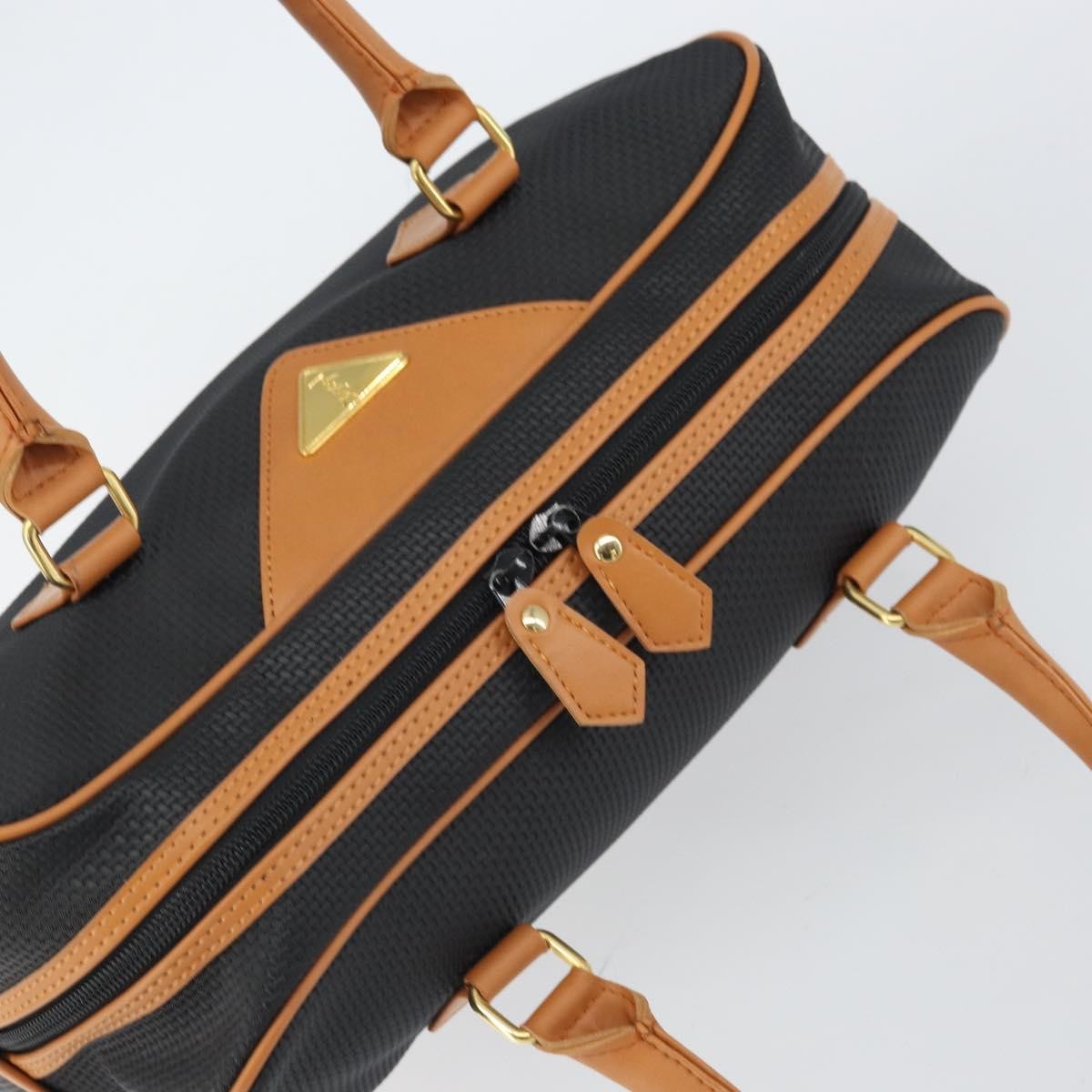 Saint Laurent Vintage Boston PVC Leather, BLACK, PVC, Handbag