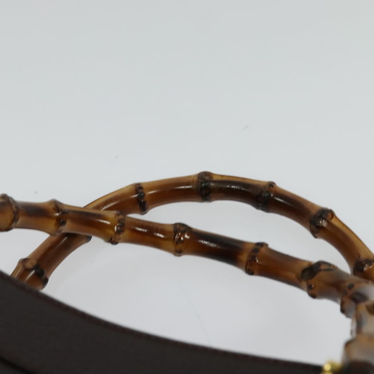 Gucci Bamboo Handle Tote Leather, BROWN, LEATHER, Tote bag