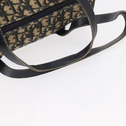 Christian Dior Vintage Trotter Handbag Canvas, NAVY, CANVAS, Handbag