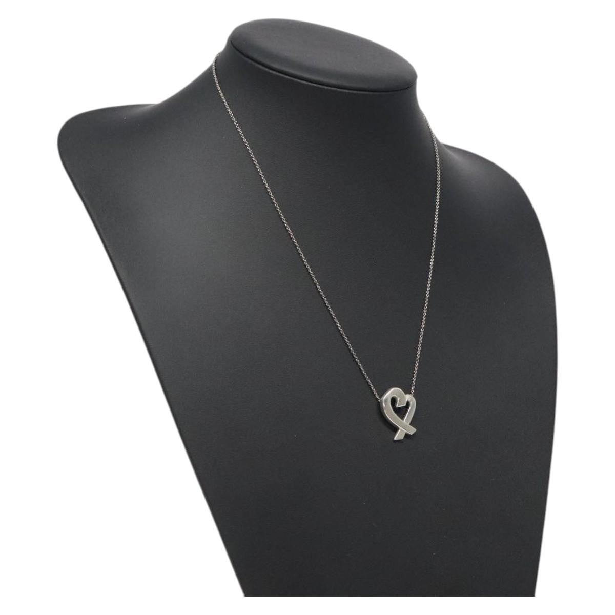 Tiffany & Co. Paloma Picasso Loving Heart Pendant Necklace Silver 925, SILVER, SILVER, Necklace
