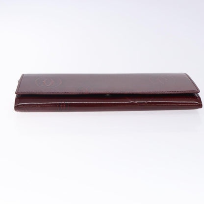 Cartier Happy Birthday Long Wallet Patent leather, BURGUNDY, PATENT_LEATHER, Wallets