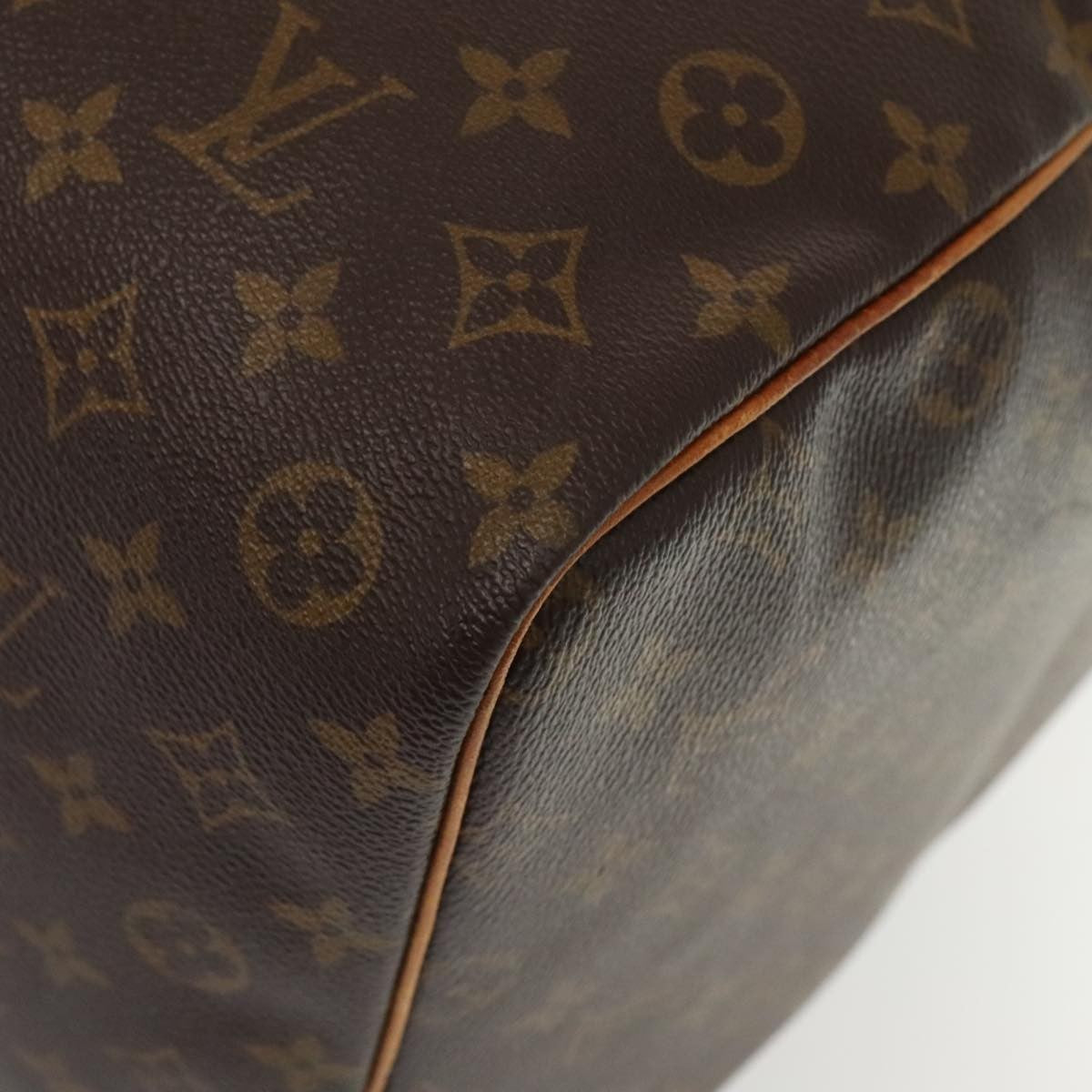 Louis Vuitton Keepall Bag Monogram Canvas, BROWN, CANVAS, Travel bag