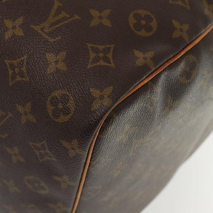Louis Vuitton Keepall Bag Monogram Canvas, BROWN, CANVAS, Travel bag