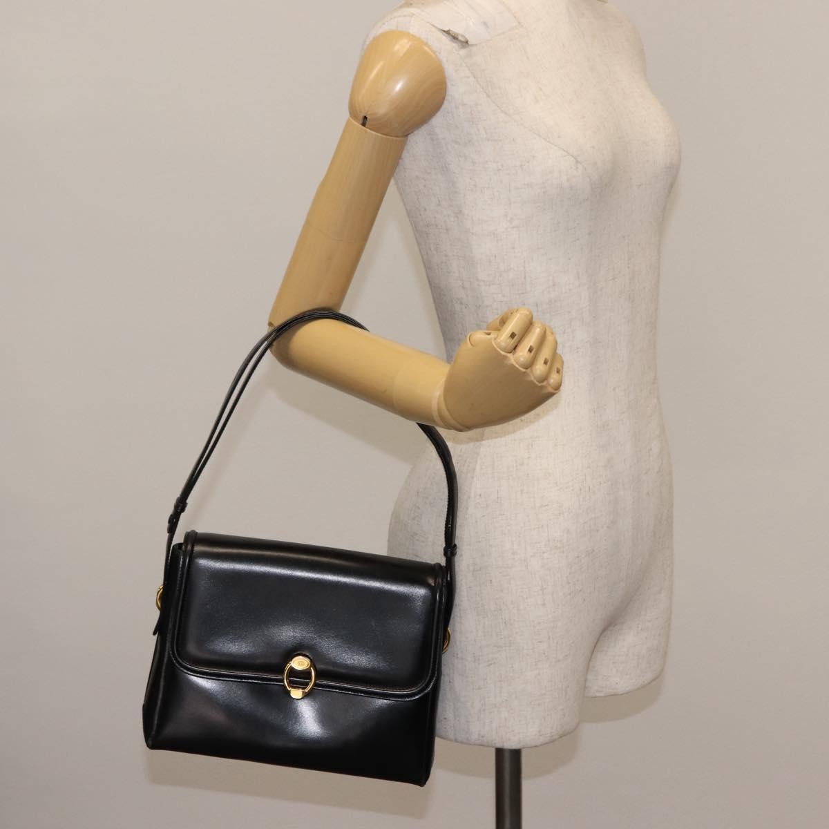 Gucci Shoulder bag black leather, BLACK, LEATHER, Shoulder bag