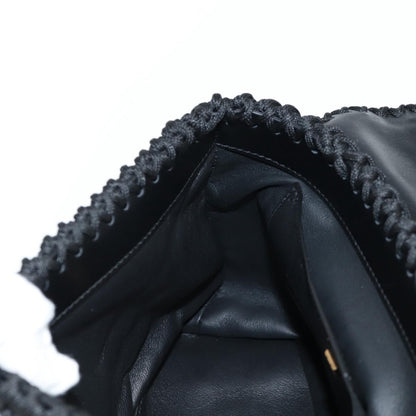 Salvatore Ferragamo Margot Satchel Braided Fabric, WHITE, POLYESTER, Handbag