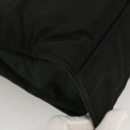 Gucci Vintage Bamboo Handle Tote Nylon, BLACK, NYLON, Tote bag