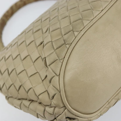 Bottega Veneta Intrecciato Handbag Leather, BEIGE, LEATHER, Handbag