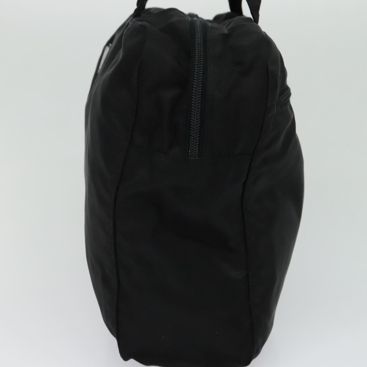 Prada Vintage Zip Handbag Tessuto, BLACK, NYLON, Handbag