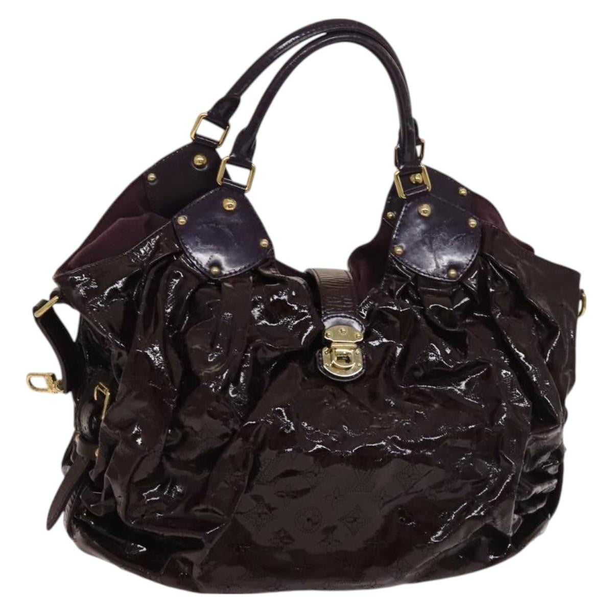 Louis Vuitton Surya Tote bag Mahina Patent Leather, PURPLE, CANVAS, Tote bag