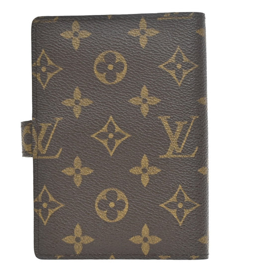 Louis Vuitton Agenda Cover Monogram Canvas, BROWN, CANVAS, Toiletry Case