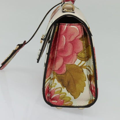 Salvatore Ferragamo Boxyz Top Handle Bag Printed Leather, PINK, LEATHER, Shoulder bag