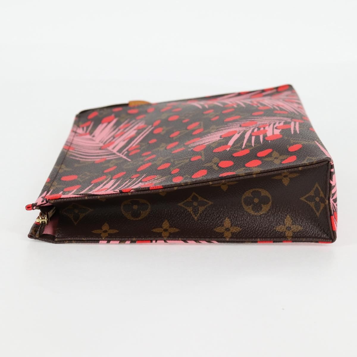 Louis Vuitton Toiletry Pouch Limited Edition Monogram Jungle Dots, BROWN, CANVAS, Toiletry Case