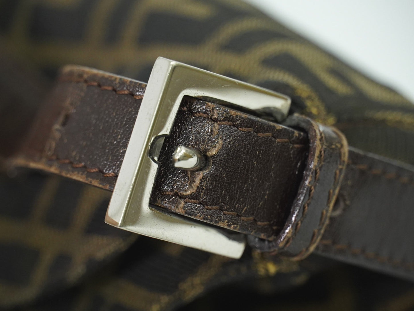 Fendi Vintage Zucca Zucca canvas, BROWN, CANVAS, Handbag