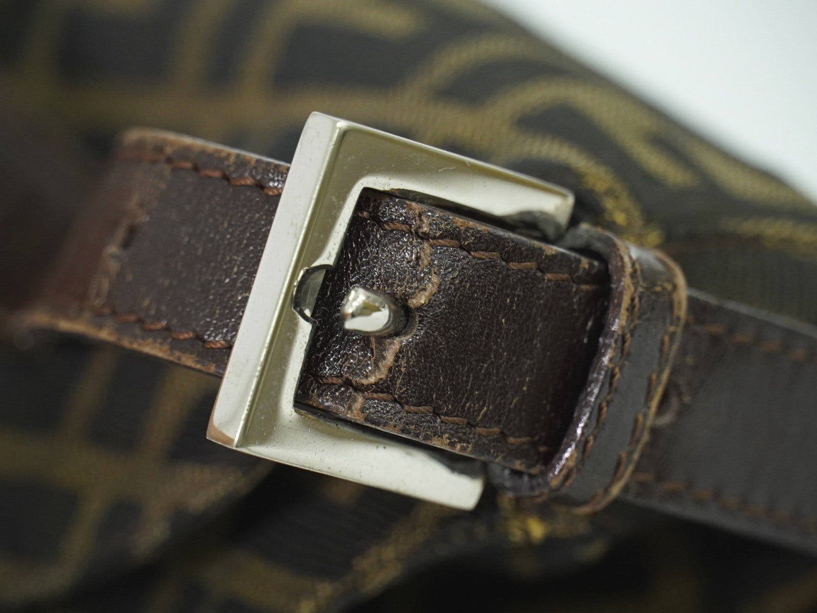 Fendi Vintage Zucca Zucca canvas, BROWN, CANVAS, Handbag