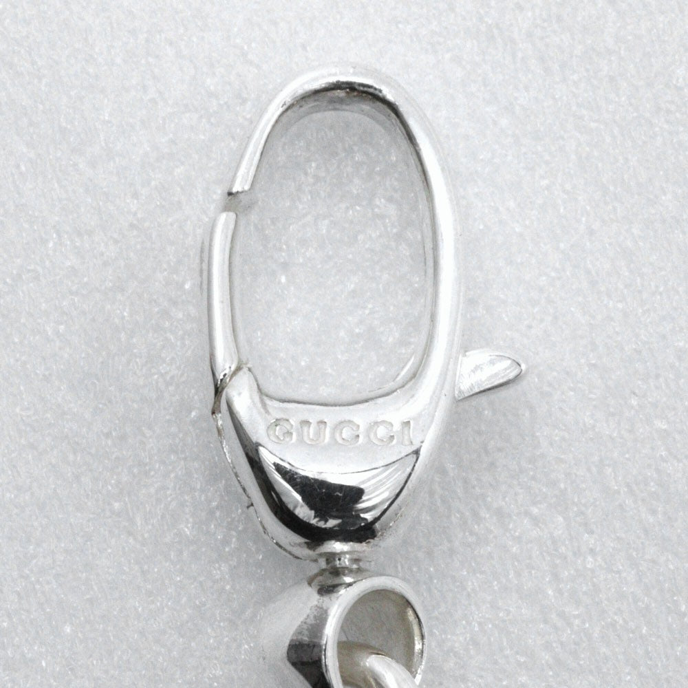 Gucci GG Bracelet Crystal Embellished Leather, SILVER, SILVER, Bracelet