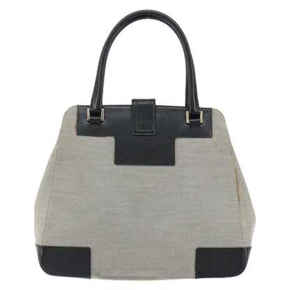Gucci Vintage Handbag Canvas, GRAY, CANVAS, Handbag