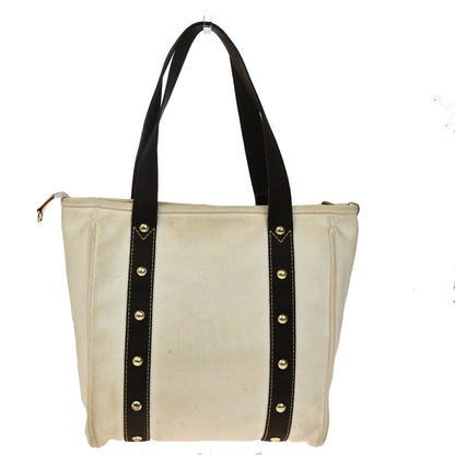 Louis Vuitton Antigua Tote Canvas, WHITE, CANVAS, Tote bag