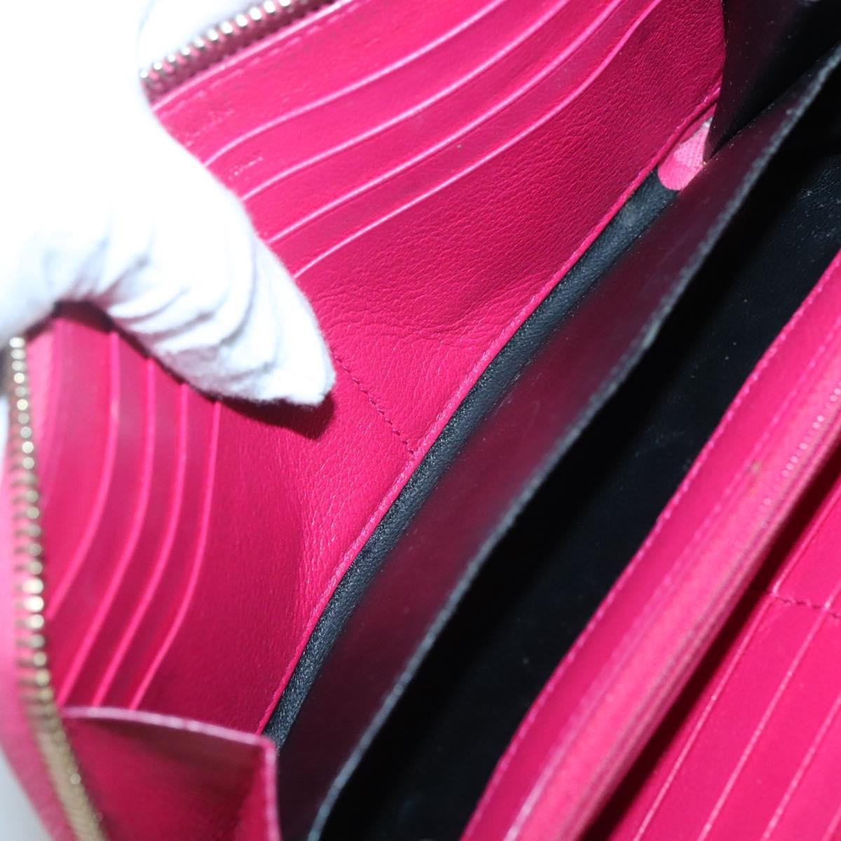 Saint Laurent Zipped Bifold Wallet Leather, PINK, LEATHER, Wallets