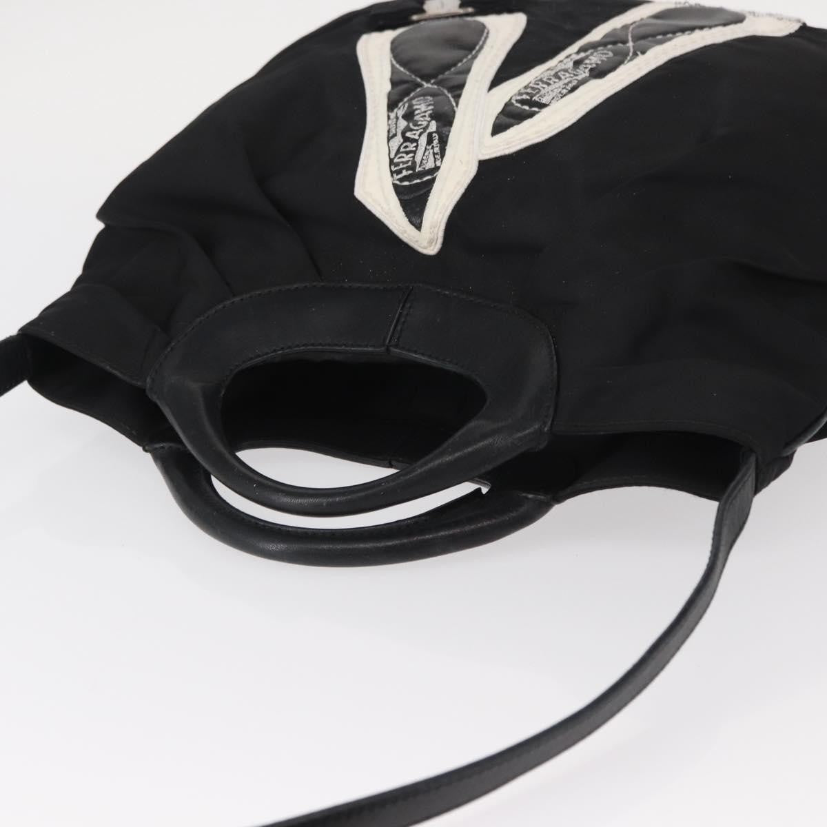 Salvatore Ferragamo Vala tote Nylon, BLACK, NYLON, Tote bag