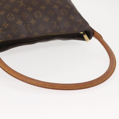 Louis Vuitton Looping Handbag Monogram Canvas, BROWN, CANVAS, Shoulder bag