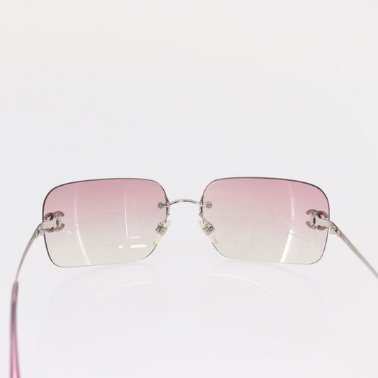 Chanel Logo CC Sunglasses Metal, PINK, METAL, Sunglasse