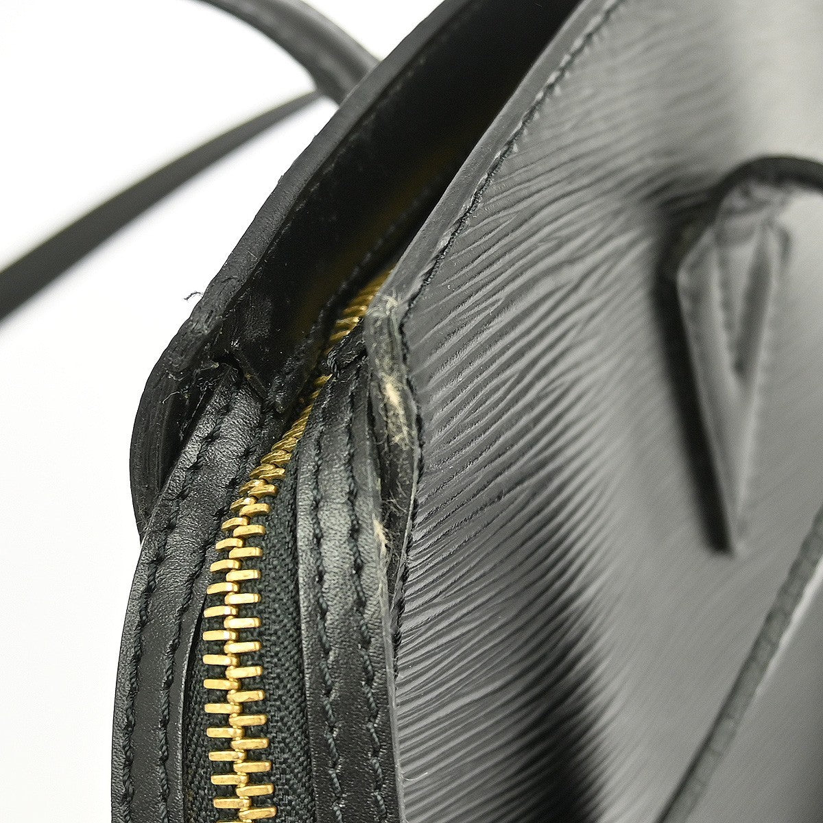 Louis Vuitton Saint Jacques Handbag Epi Leather, BLACK, LEATHER, Shoulder bag