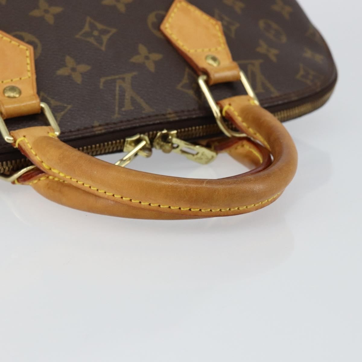 Louis Vuitton Alma Handbag Monogram Canvas, BROWN, CANVAS, Handbag