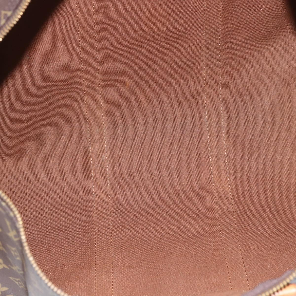 Louis Vuitton Keepall Bag Monogram Canvas, BROWN, CANVAS, Travel bag