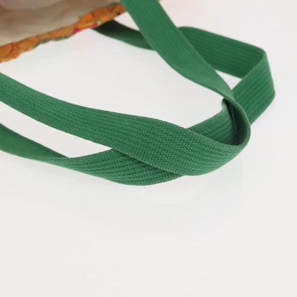 Hermes Beach Tote Printed Toile, ORANGE, CANVAS, Tote bag