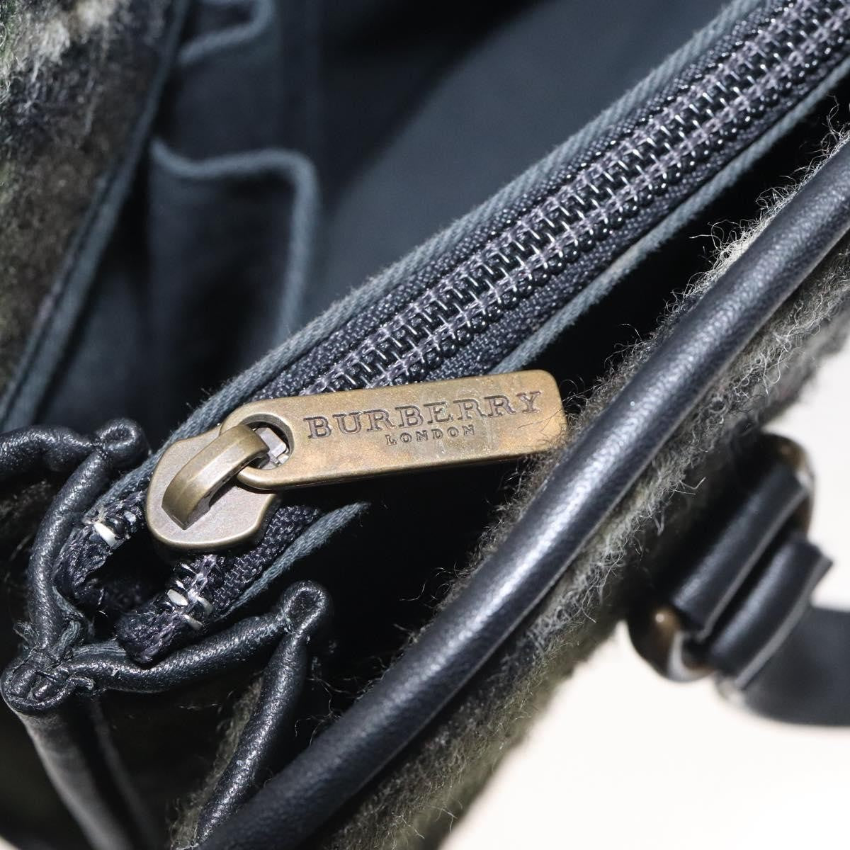 Burberry Nova Check Handbag Tweed, KHAKI, WOOL, Handbag