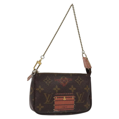 Louis Vuitton Pochette Accessoires Limited Edition Monogram Trunk, BROWN, CANVAS, Clutche & pouche