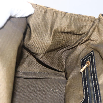 Fendi Vintage Pequin Convertible Boston Bag Coated Canvas, BROWN, CANVAS, Travel bag