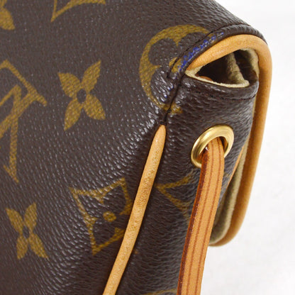 Louis Vuitton Cancun Pochette Monogram Canvas, BROWN, CANVAS, Clutche & pouche
