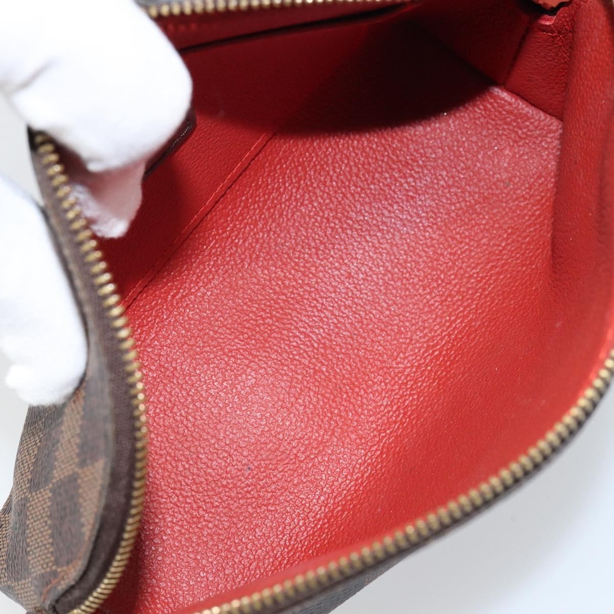Louis Vuitton Cosmetic Pouch Damier, BROWN, CANVAS, Clutche & pouche