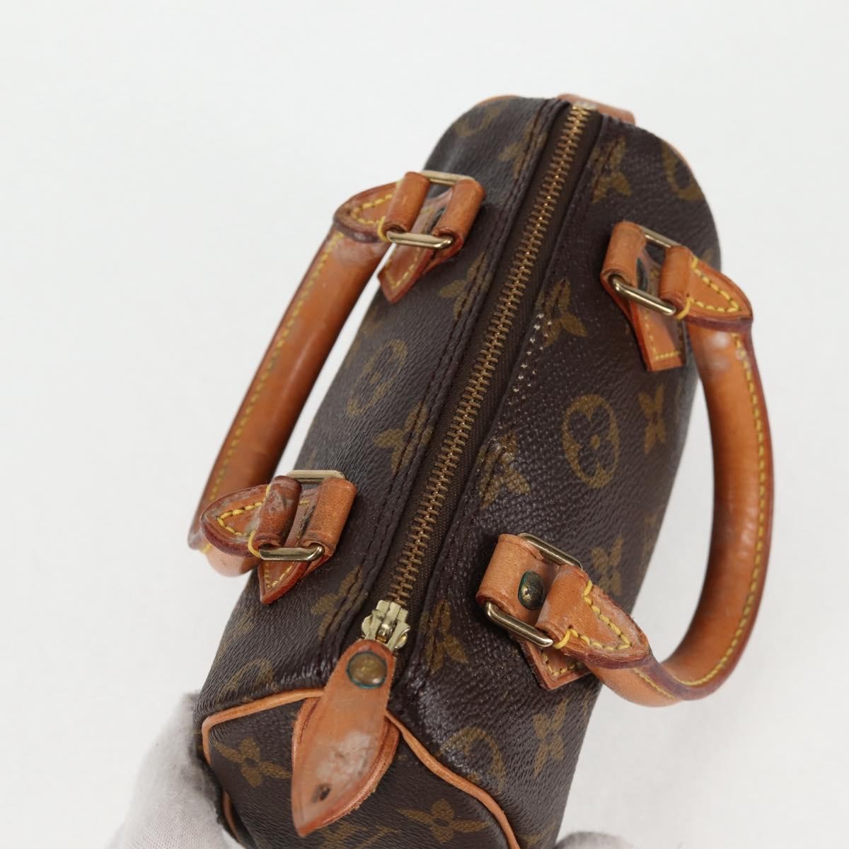 Louis Vuitton Speedy Mini HL Handbag Monogram Canvas, BROWN, CANVAS, Handbag