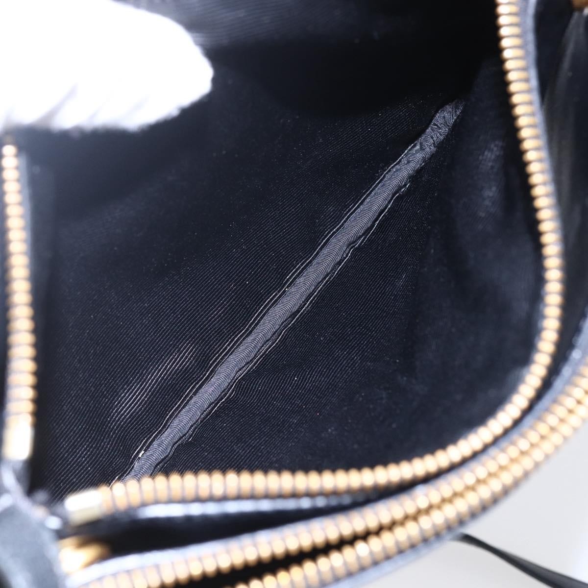 Celine Trio Crossbody Bag Leather, BLACK, LEATHER, Crossbody bag