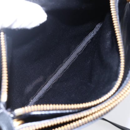 Celine Trio Crossbody Bag Leather, BLACK, LEATHER, Crossbody bag