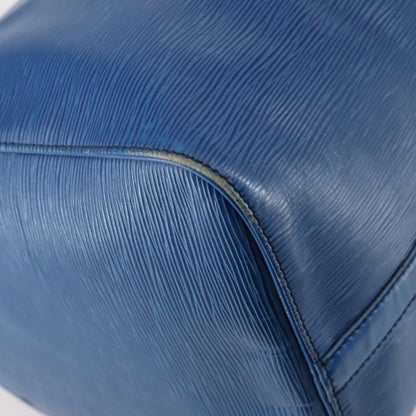 Louis Vuitton Keepall Bag Epi Leather, BLUE, LEATHER, Travel bag