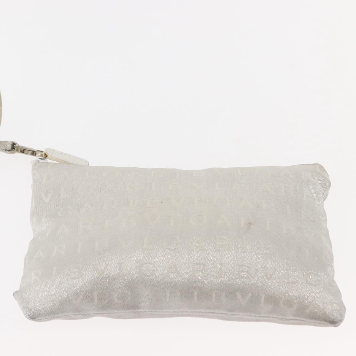 Bvlgari Logomania Tote bag Canvas, SILVER, CANVAS, Tote bag