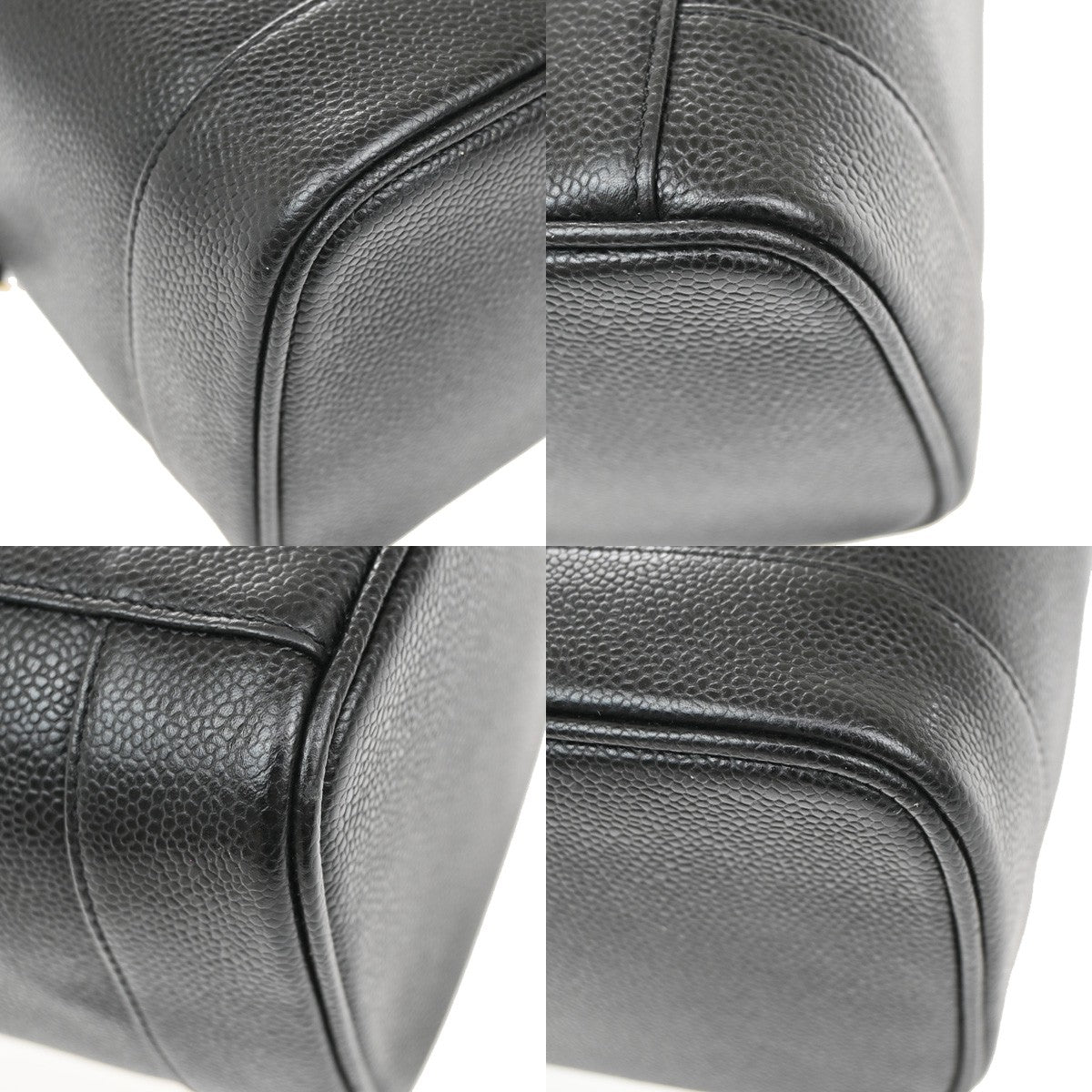 Chanel Vintage Timeless Vanity Case Caviar, BLACK, LEATHER, Handbag