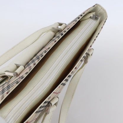 Burberry Nova Check Tote Canvas and Leather, BEIGE, CANVAS, Tote bag