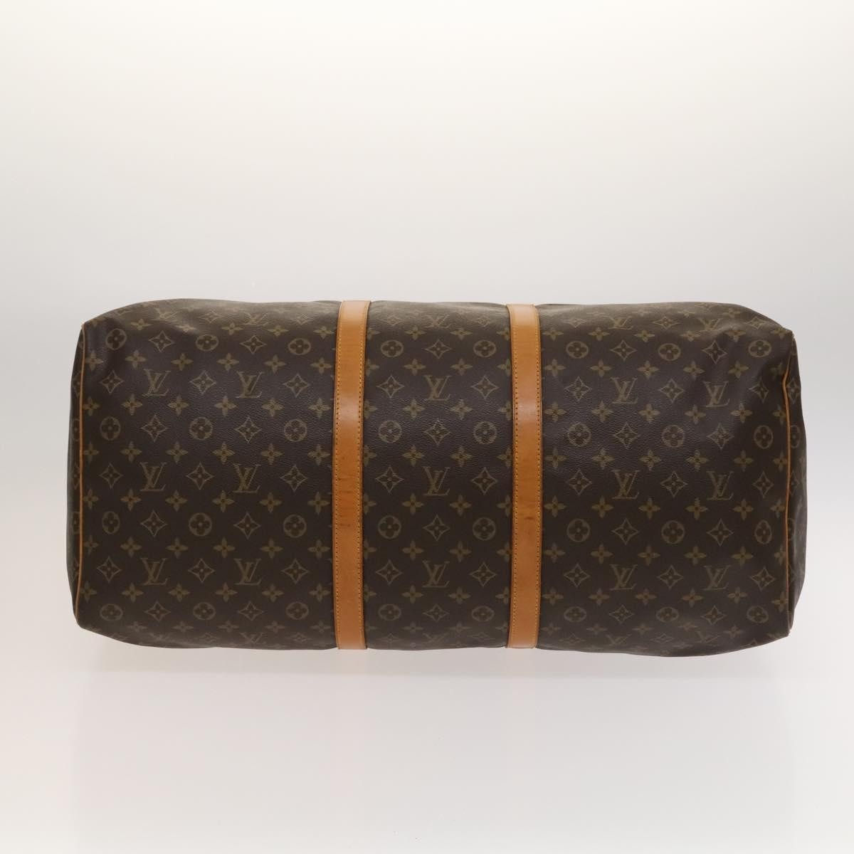Louis Vuitton Keepall Bag Monogram Canvas, BROWN, CANVAS, Travel bag
