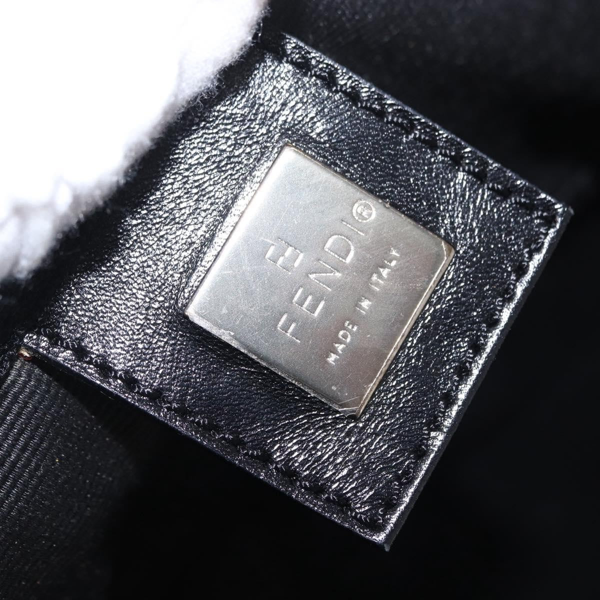 Fendi Vintage Convertible Logo Weekender Nylon, BLACK, NYLON, Tote bag