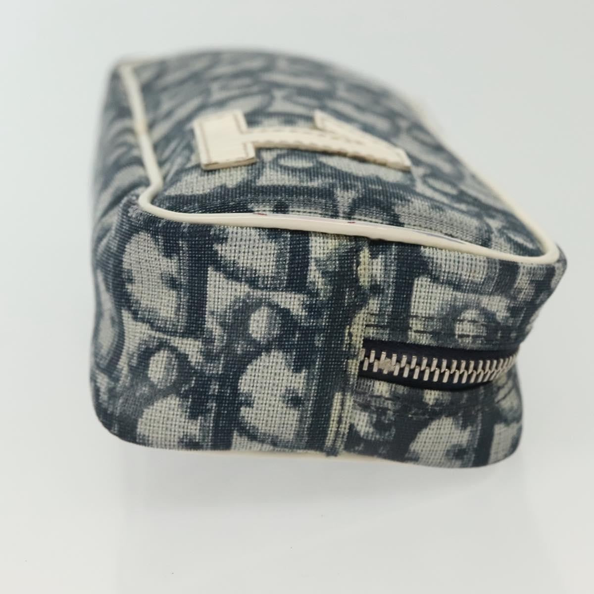 Christian Dior Vintage Trotter Pouch Diorissimo Canvas, NAVY, CANVAS, Clutche & pouche