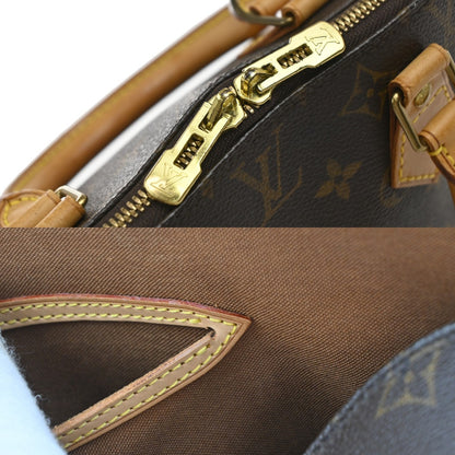 Louis Vuitton Alma Voyage Handbag Monogram Canvas, BROWN, LEATHER, Handbag