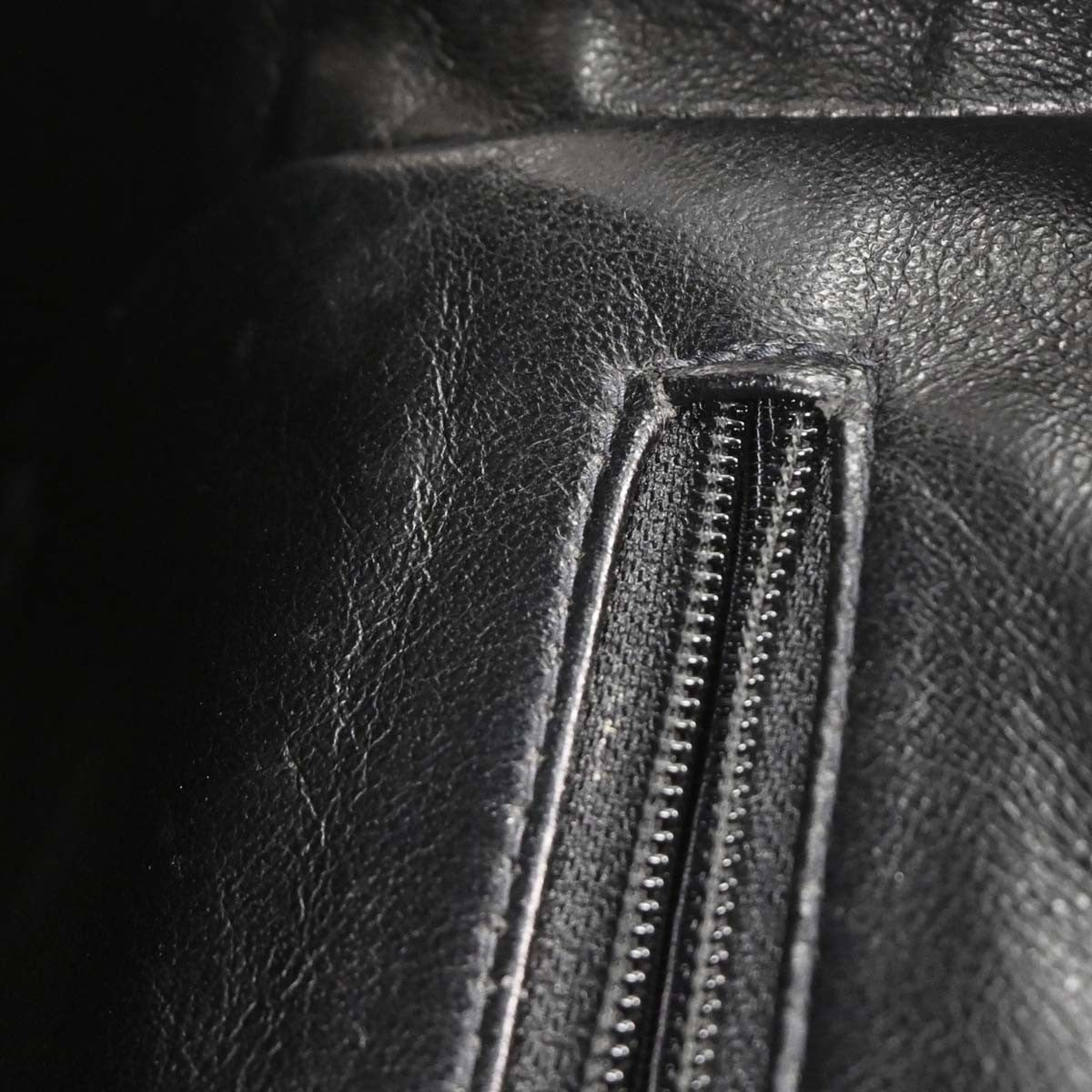 Chanel Vintage Coco Logo Zip Around Handle Bag Quilted Printed Canvas, BLACK, CANVAS, Handbag