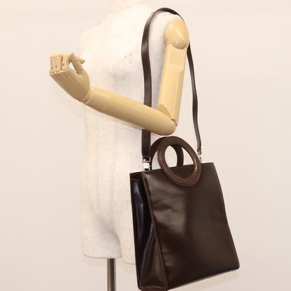 Celine Handbag Leather, BROWN, LEATHER, Handbag