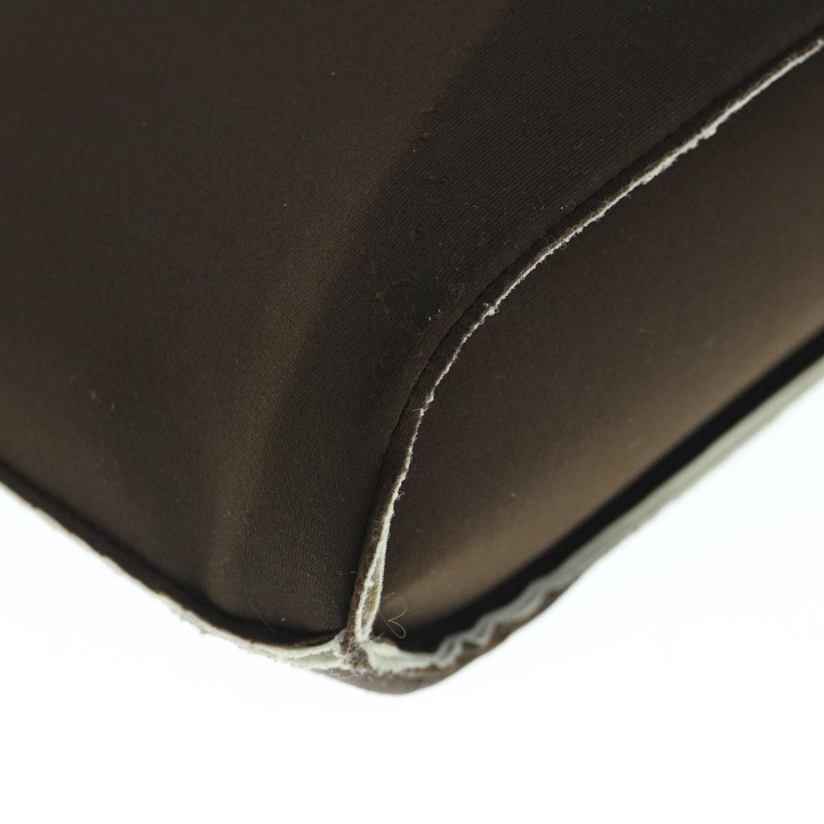 Chanel Vintage Metal Ring Tote Nylon, BROWN, NYLON, Tote bag