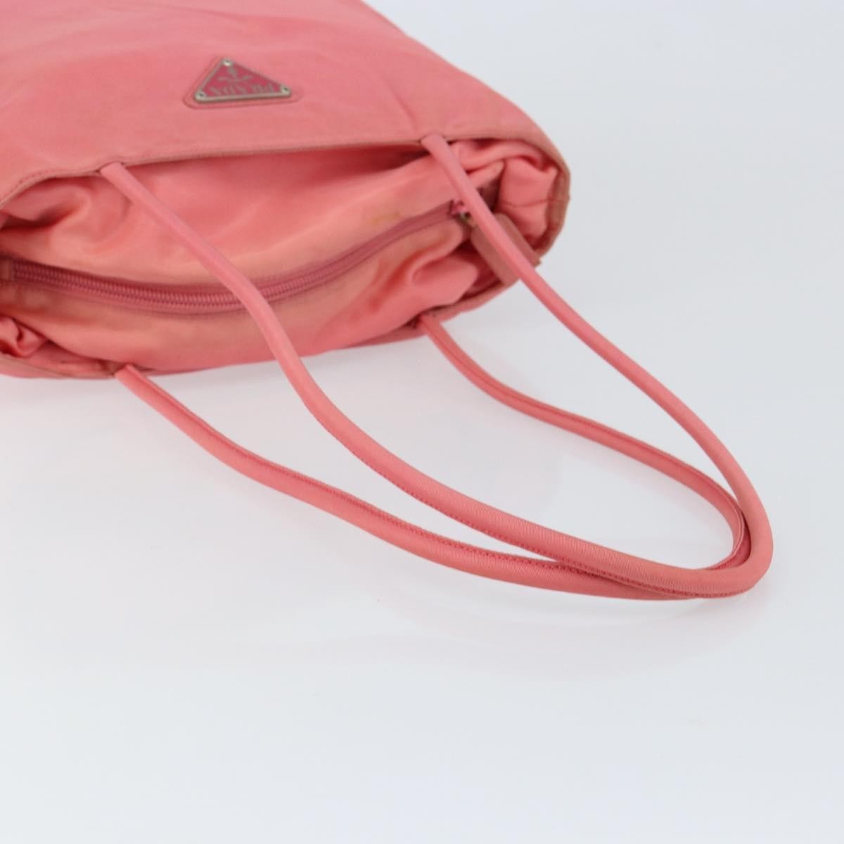 Prada Vintage Zip Tote Tessuto, PINK, NYLON, Tote bag