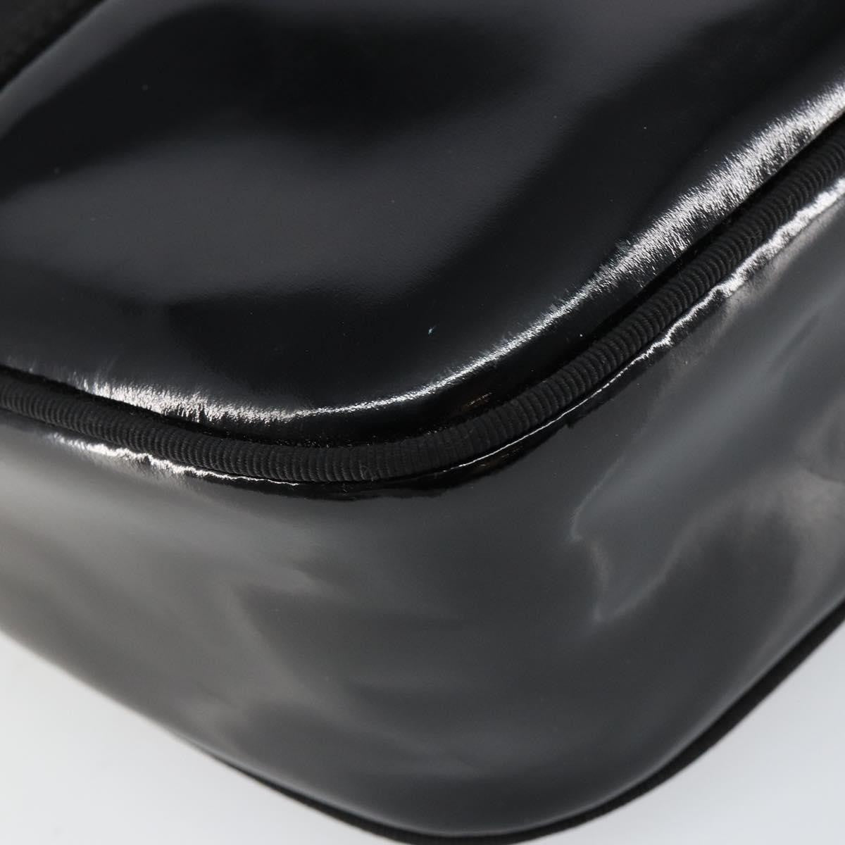 Salvatore Ferragamo Vala Shoulder Bag Patent Leather, BLACK, PATENT_LEATHER, Shoulder bag